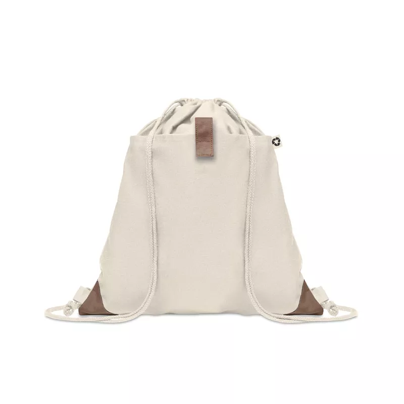 Worek z bawełny z recyklingu 220 g/m² PANDA BAG - Bezowy (MO6550-13)