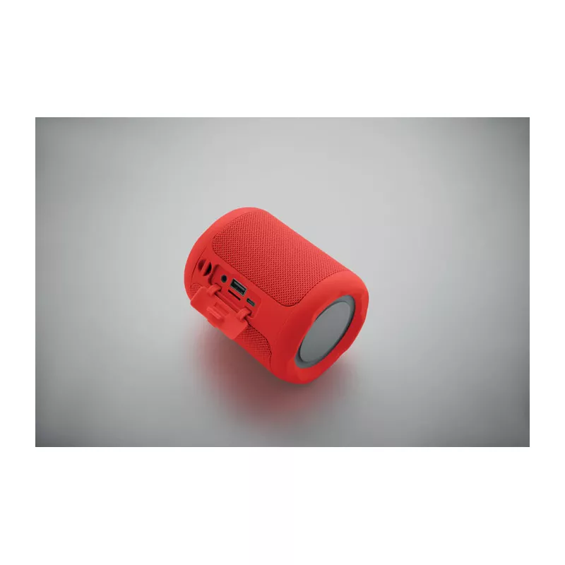 Głośnik bezprzewodowy 5W z tkaniną RPET TOA - Czerwony (MO2733-05)