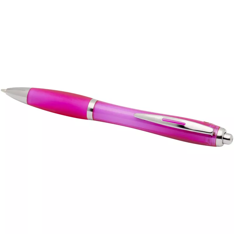 Nash długopis kulkowy z tworzyw sztucznych pochodzących z recyklingu z certyfikatem RCS, z kolorowym korpusem i uchwytem (nie - Różowy (10645341)