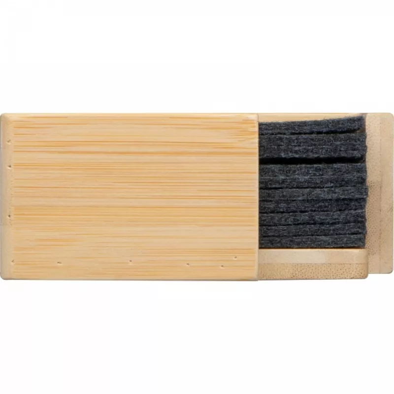 Podkładki filcowe pod kubek 10 szt. CELESTE - ciemnoszary (8386277)