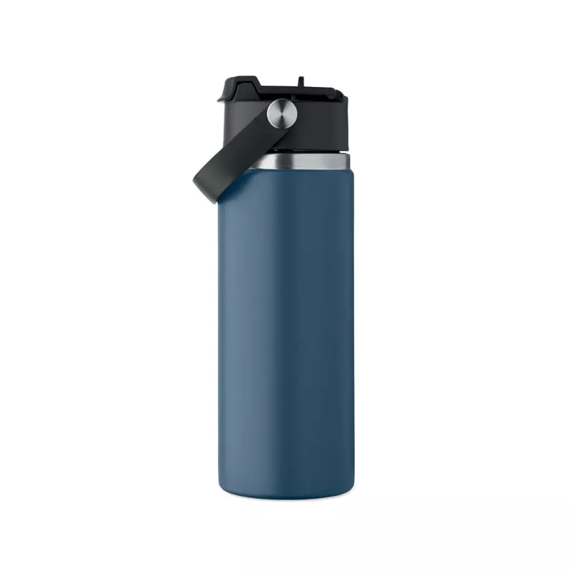 Butelka termiczna ze słomką 500 ml SUMA GRIP - Francuski Granat (MO2775-85)