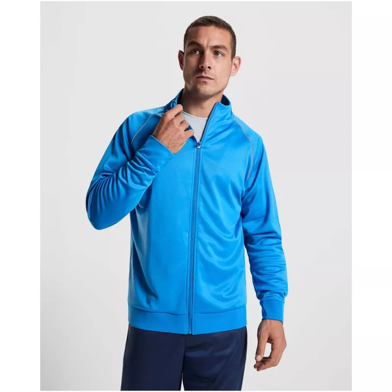 Męska bluza Valier z zamkiem błyskawicznym na całej długości - Fluor Yellow (R0437-FLYELLOW)