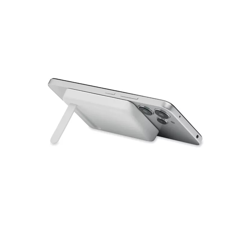 Zestaw z powerbankiem magnetycznym 5000 mAh ATLAS - Bialy (MO3177-06)