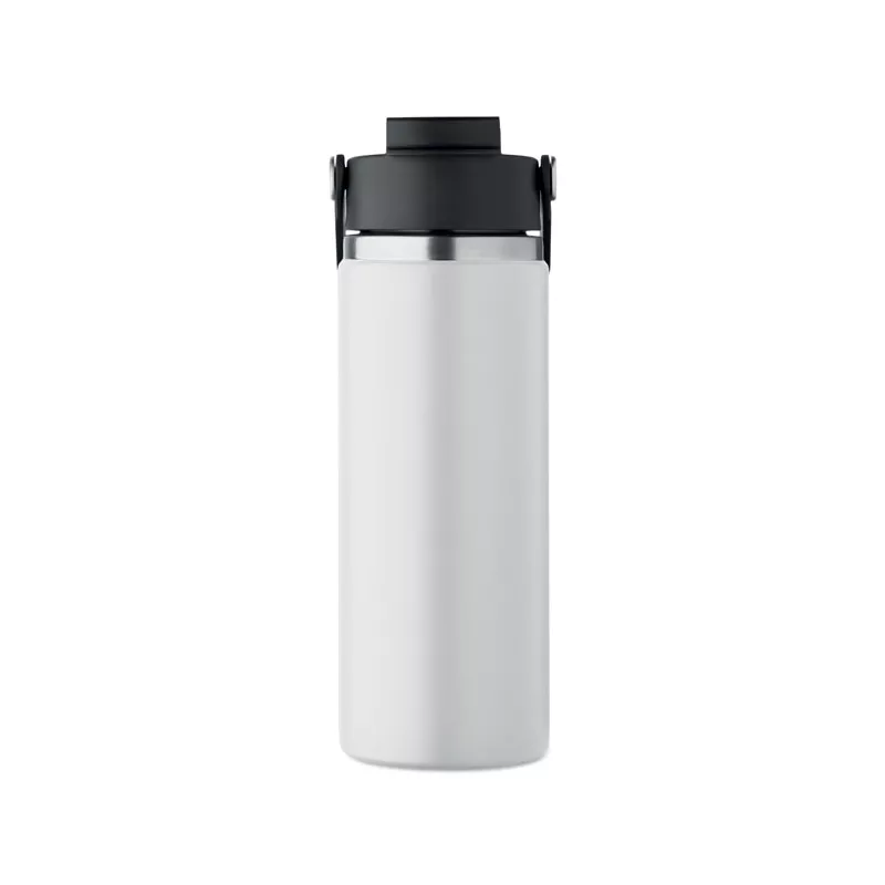 Butelka termiczna ze słomką 500 ml SUMA GRIP - Bialy (MO2775-06)