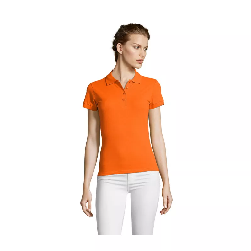 Koszulka polo damska piqué 210 g/m² Sol's PEOPLE - Pomaranczowy (S11310-OR)