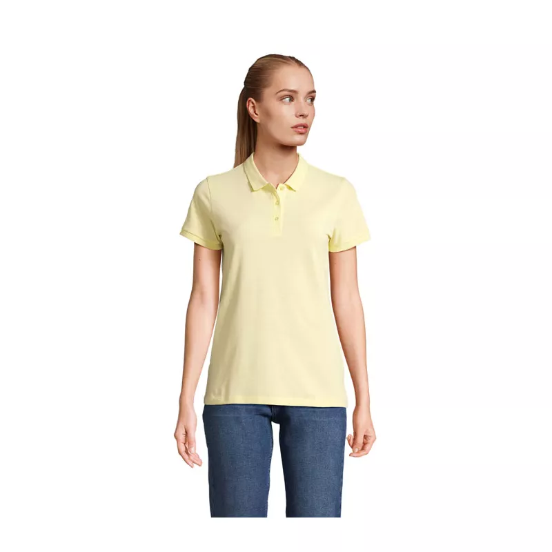 Polo damskie organiczne 170 g/m² Sol's PLANET WOMEN - Jasno Żółty (S03575-LY)