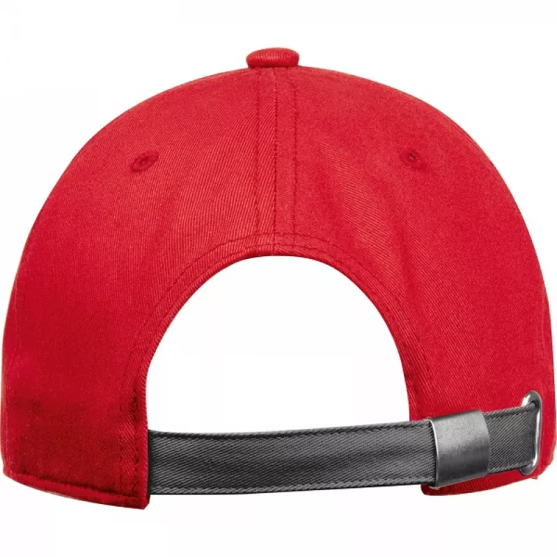 Czapka z daszkiem bawełniana 5 paneli 290 g/m2 AXEL - czerwony (5391805)