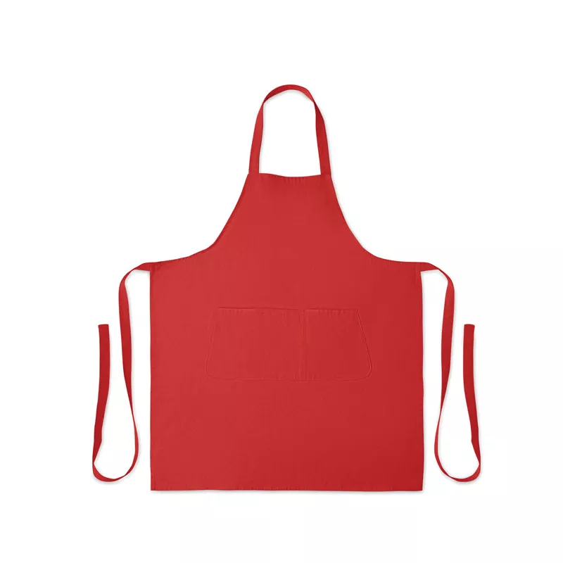 Fartuch z bawełny organicznej 240 g/m² GAMMA - Czerwony (MO2249-05)