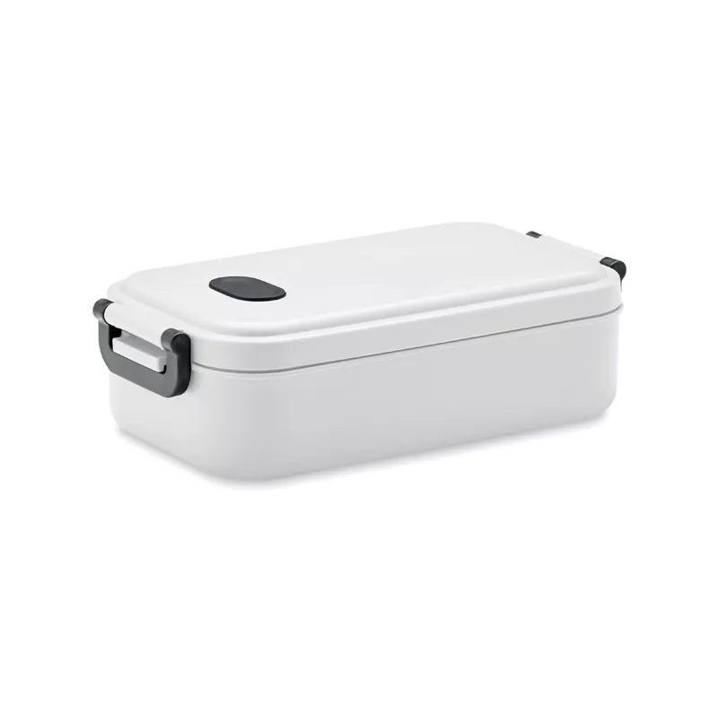 Lunchbox z PP z zaworem i klamrami 800 ml INDUS - Bialy (MO6855-06)