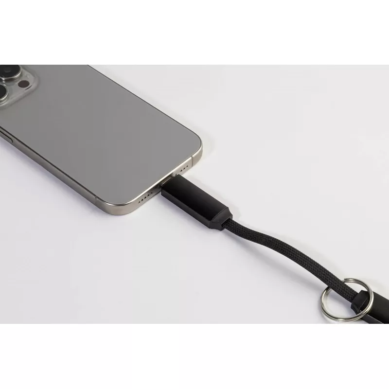 Keycab přívěsek na klíče 60W kabel USB-C - czarny (AP864151-10)