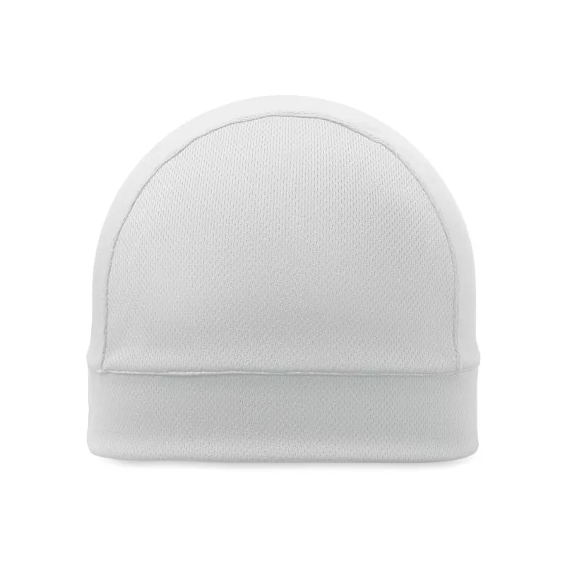 Czapka sportowa z wentylacją z poliestru SHIELD - Bialy (MO2878-06)