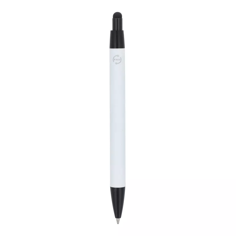 Długopis Alaska softtouch z rysikiem R-AL - biały (LT87892-N0001)