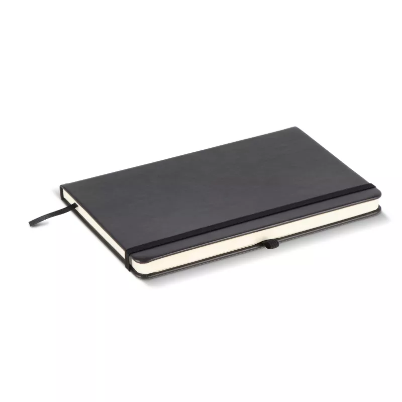 Notatnik Iroko z twardą okładką Laser A5 - czarno / czarny (LT92090-N0202)
