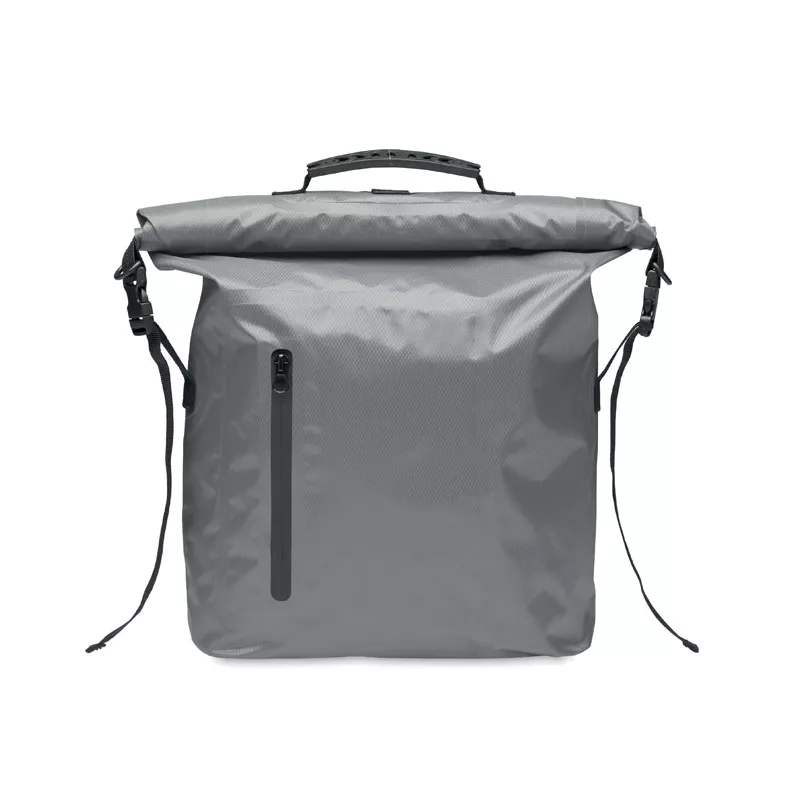 Plecak wodoodporny rolltop z RPET 25 l SCUBAROLL - Kamienny Szary (MO2181-15)