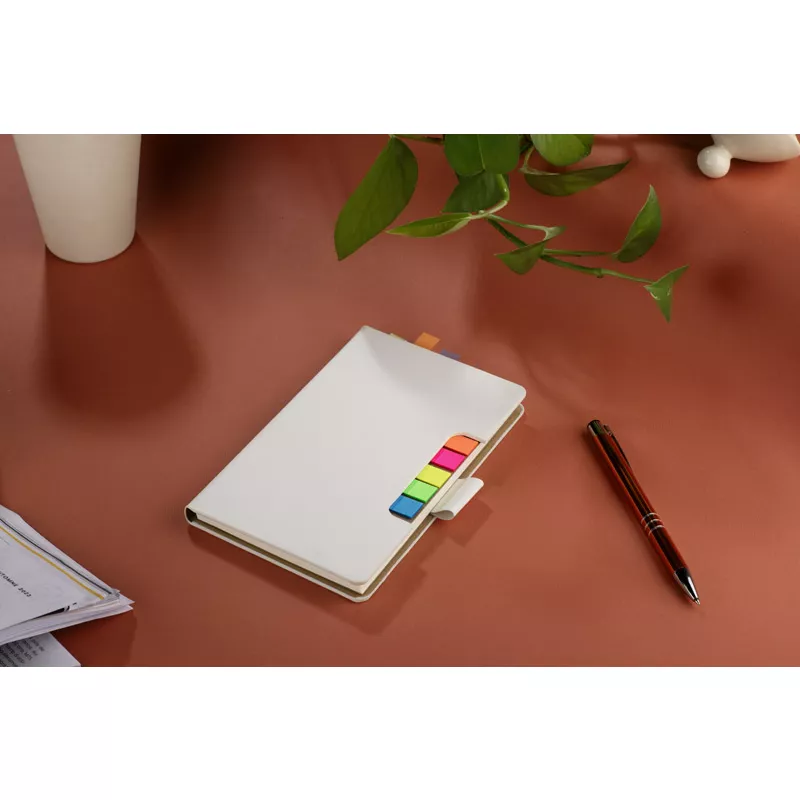 Notes z karteczkami samoprzylepnymi STIKLO A6 - biały (18224-01)