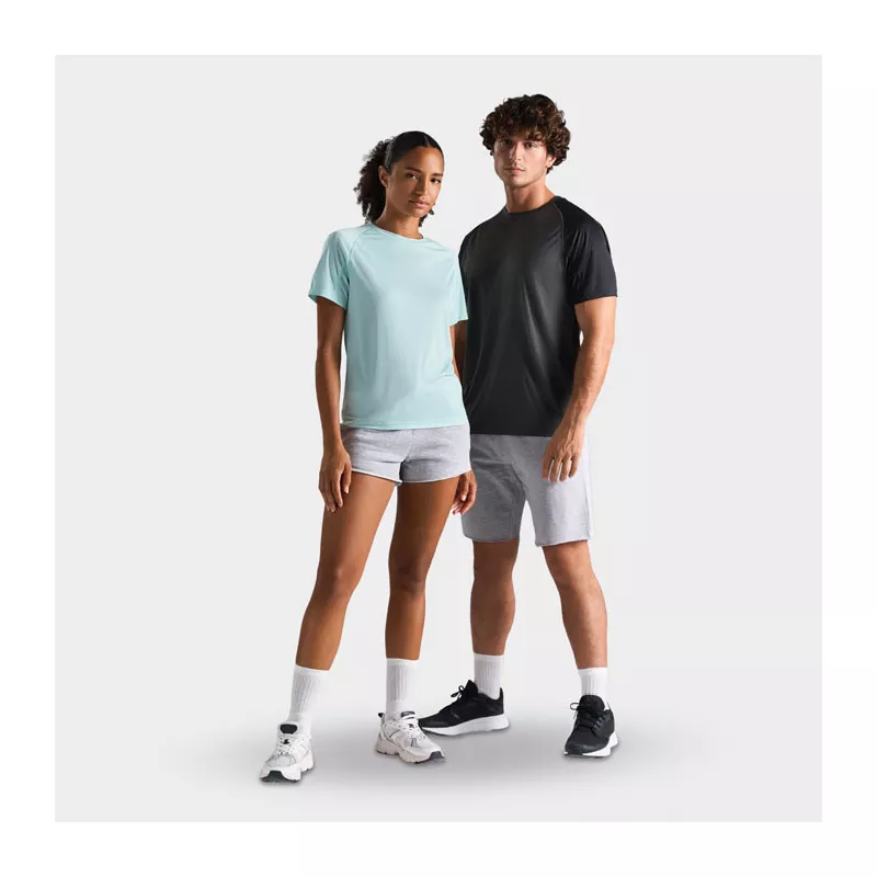 Koszulka sportowa unisex z recyklingu Sol's VORTEX - Black/Charcoal Grey (S04787-BI)