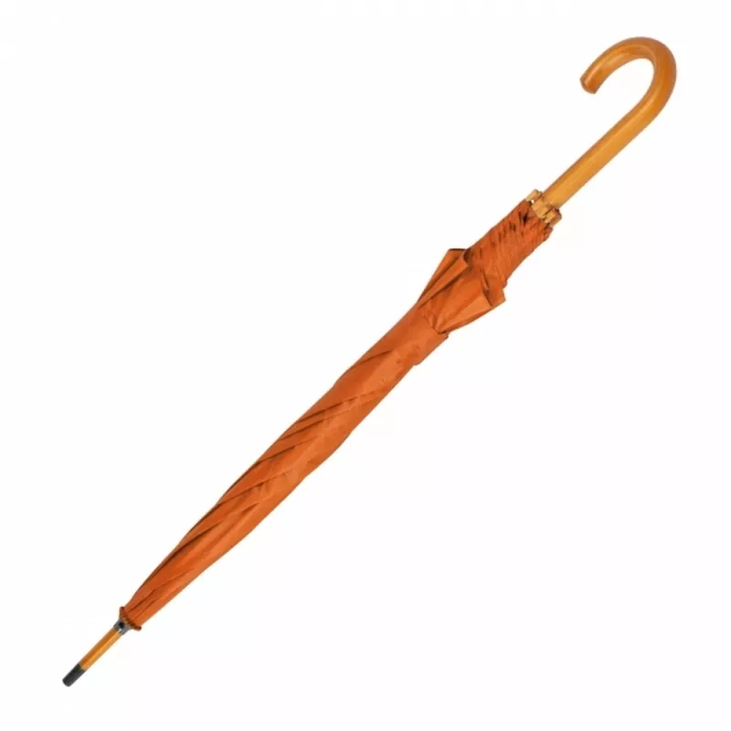 Parasol automatyczny drewniany Ø105 cm NANCY - pomarańczowy (513110)