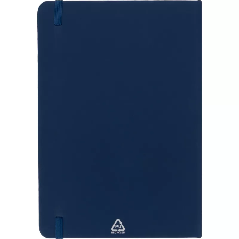 Notatnik A5 w linie z materiałów z recyklingu DOMINIK - granatowy (2526144)