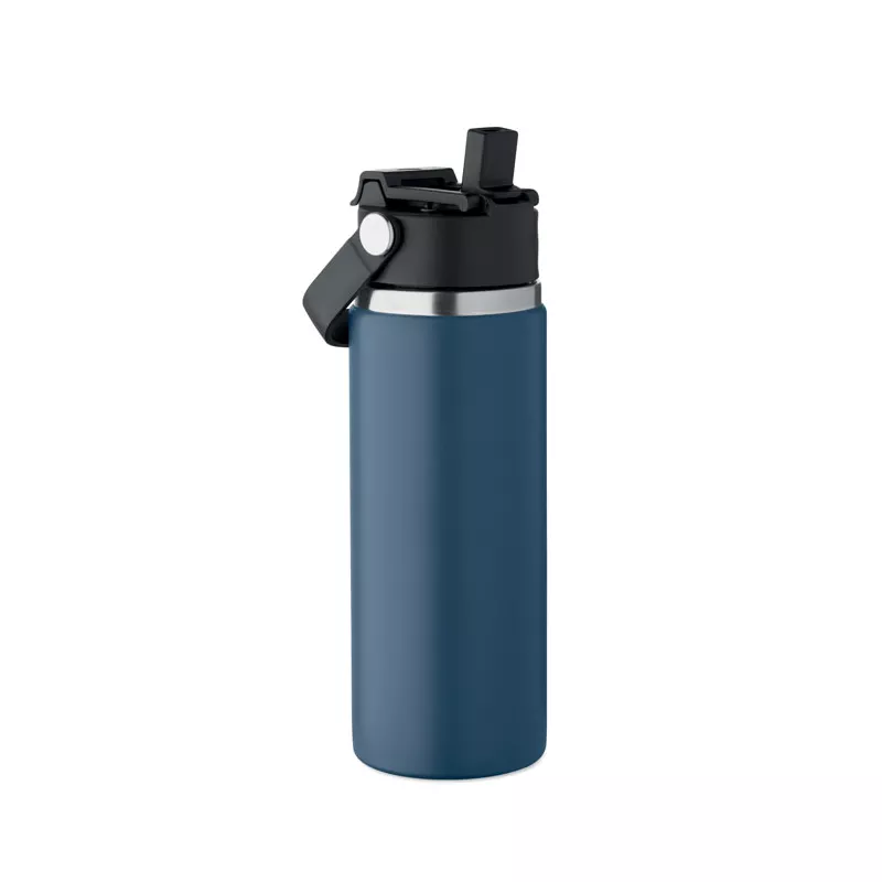 Butelka termiczna ze słomką 500 ml SUMA GRIP - Francuski Granat (MO2775-85)