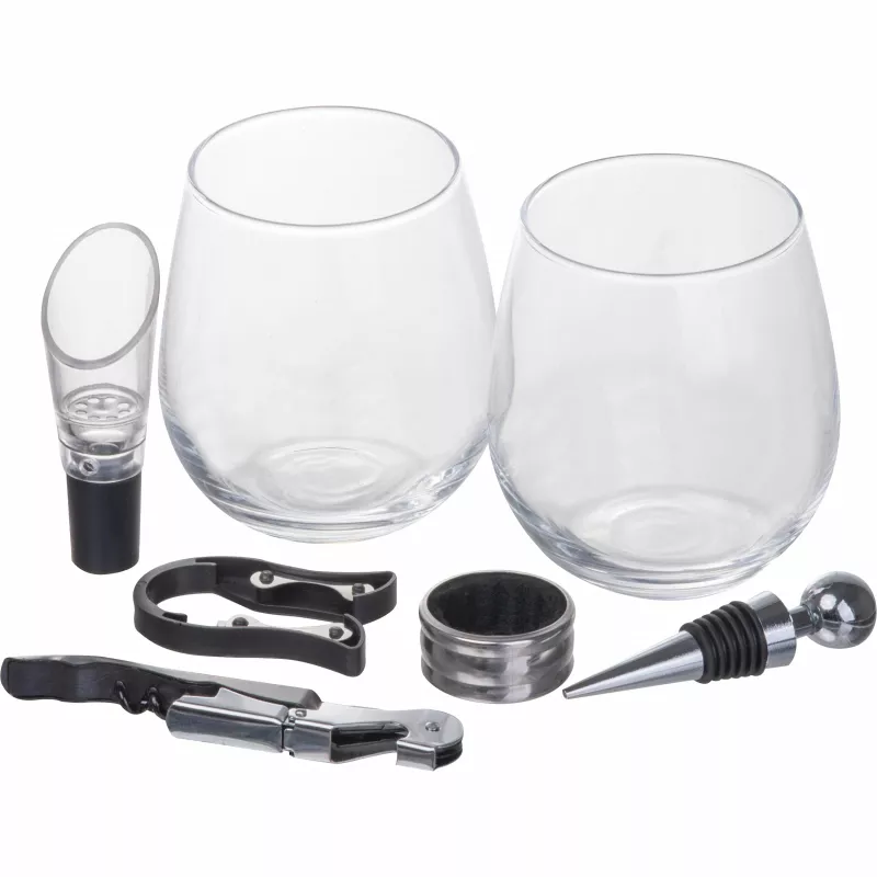 Zestaw do wina MORGAN - grey (8564713)