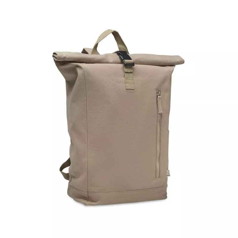 Plecak z bawełny z recyklingu 390 g/m² KAMET - Khaki (MO2552-39)