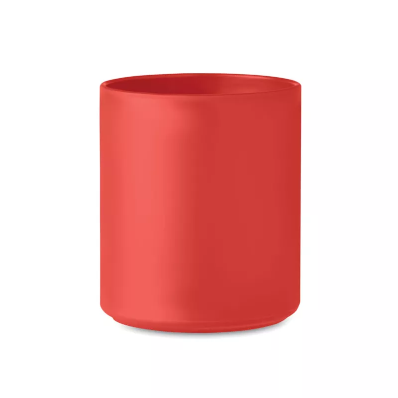 Kubek z PP wielokrotnego użytku 300 ml MONDAY - Czerwony (MO6256-05)