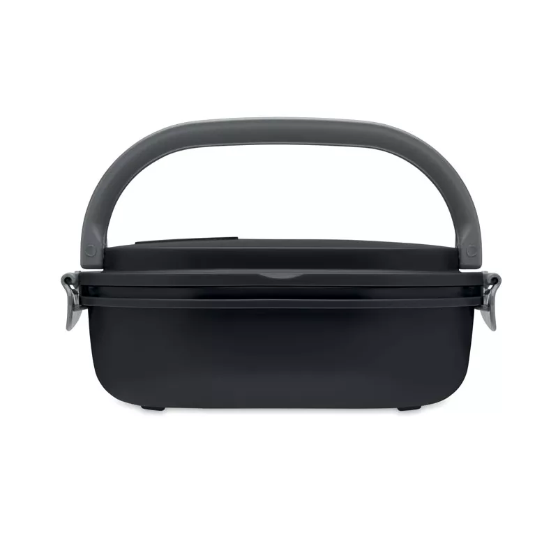 Lunchbox hermetyczny z PP 750 ml LUX LUNCH - Czarny (MO9759-03)