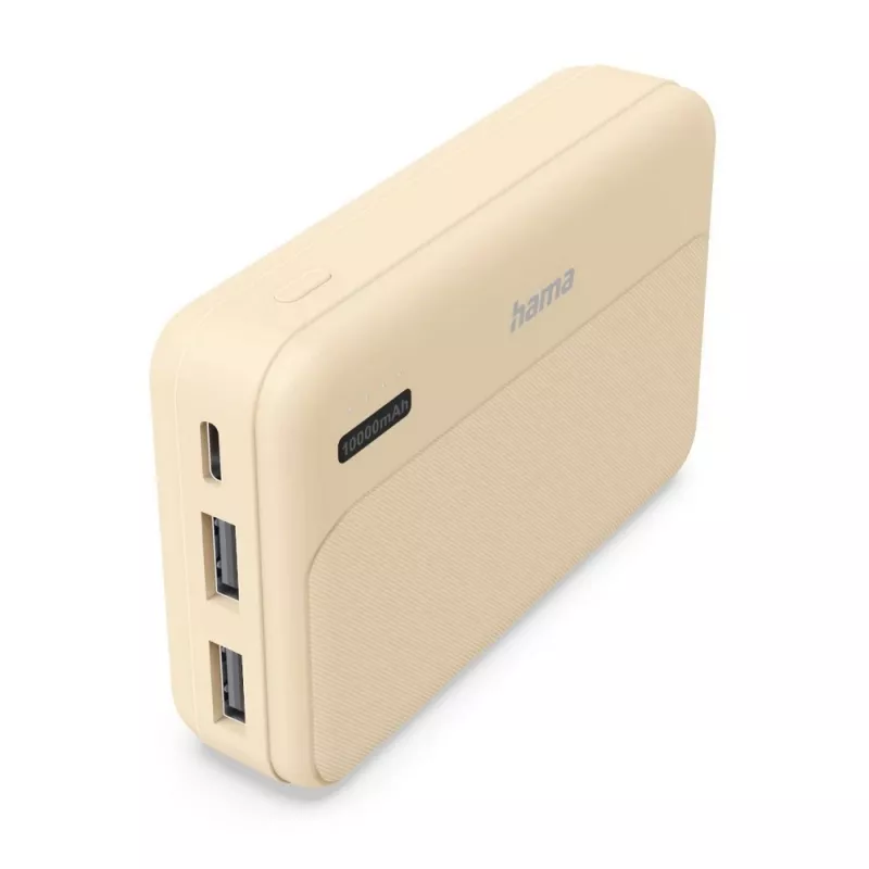 Power bank 10000 mAh Hama Power Pack Pocket - beżowy (VH082-20)