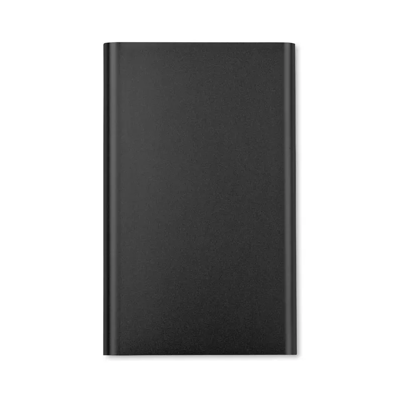 Powerbank płaski aluminiowy 4000 mAh POWERFLAT - Czarny (MO8735-03)