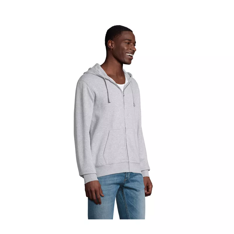 Bluza męska rozpinana 280 g/m² Sol's SPIKE MEN - Szary Melanż 2 (S03105-GY)