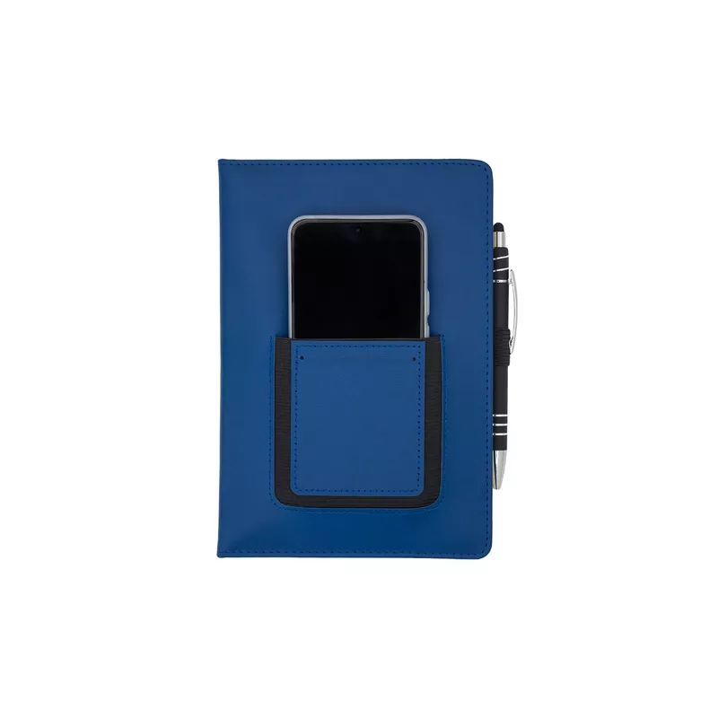 Notes z kieszonką na telefon Eibar - granatowy (R64248.42)