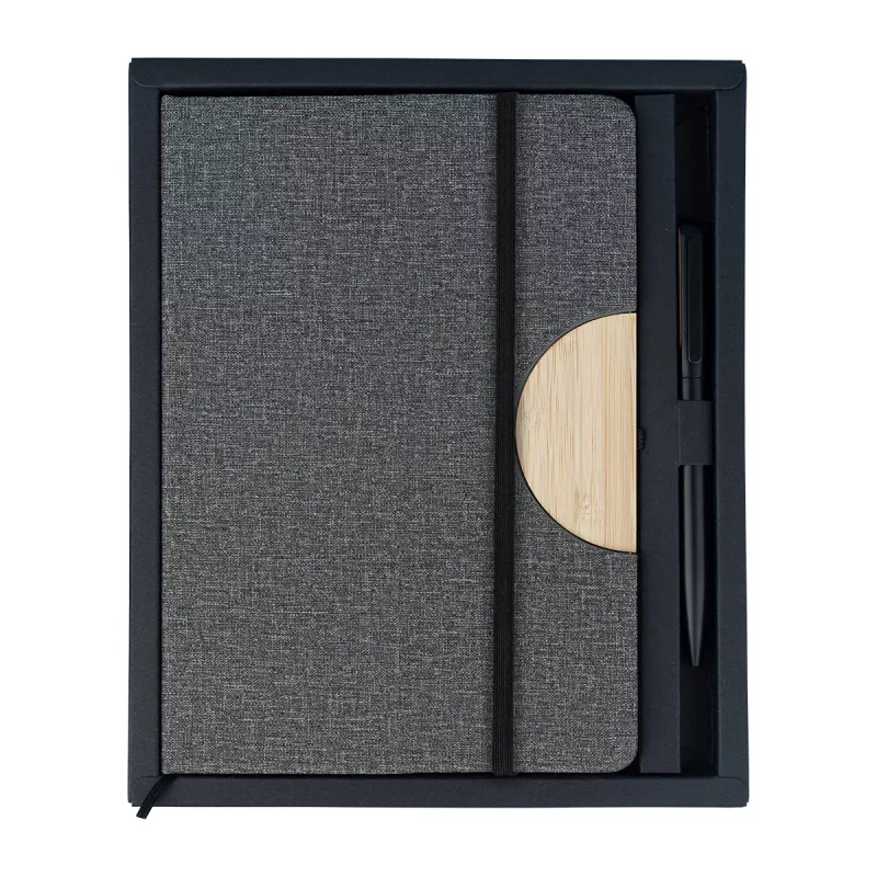 Zestaw notes z długopisem Fold - szary (R64209.21.O)