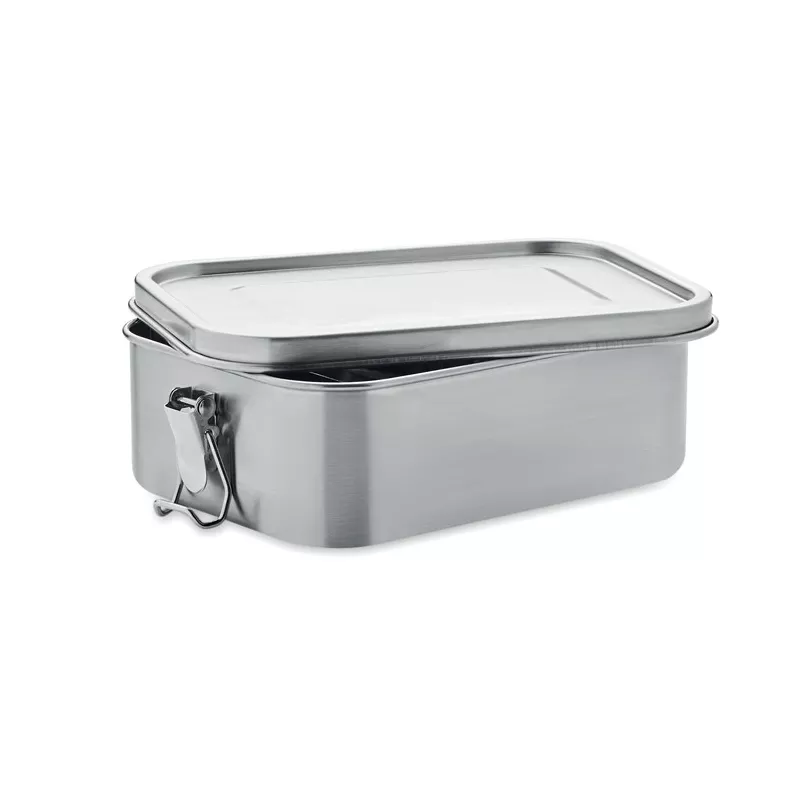 Lunchbox stalowy z przegródką 1200 ml SAO - Srebrny Mat (MO6671-16)