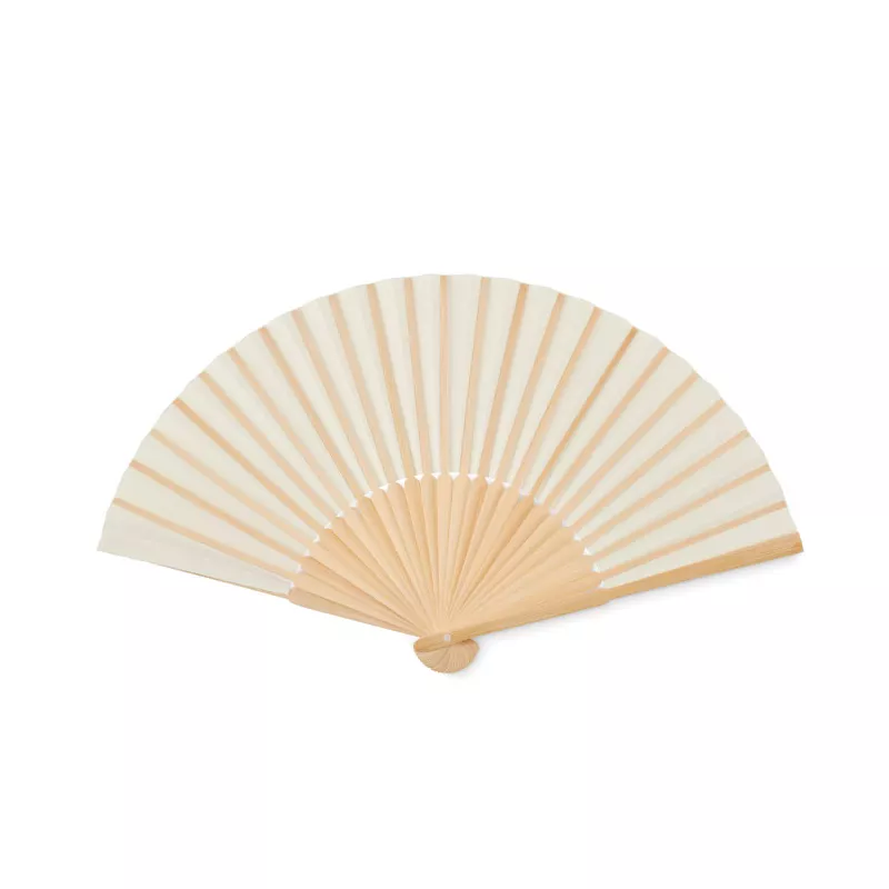 Wachlarz bambusowy z papierem FANNY PAPER - Bezowy (MO6828-13)
