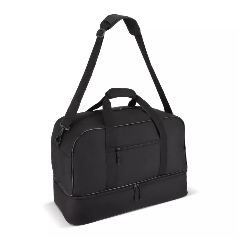 Torba sportowo-podróżna R-PET 600D 55,5 x 25 x 36 cm 50 l - czarny (LT95369-N0002)
