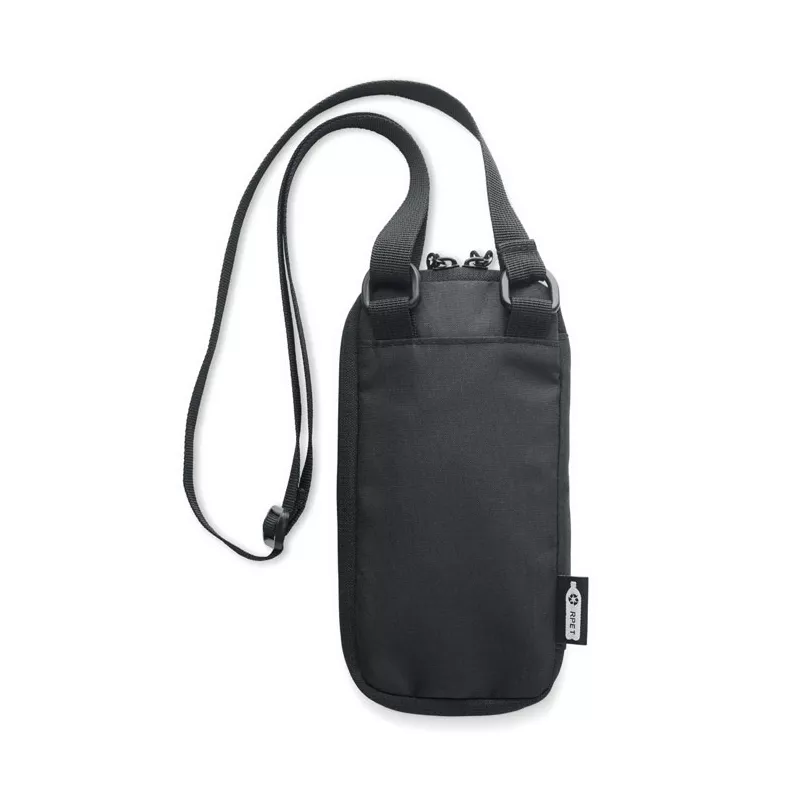 Torebka na smartfon z RPET 300D VALLEY WALLET - Czarny (MO2052-03)