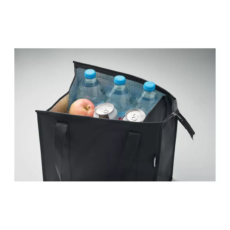 Torba chłodząca z włókniny RPET 25 l 80 g/m² WOOLER - Czarny (MO2492-03)