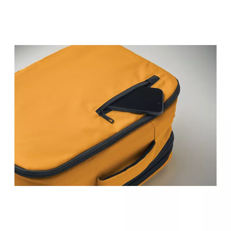 Plecak kabinowy z RPET na laptop 15" FLYSAFE - Ochre (MO2840-78)