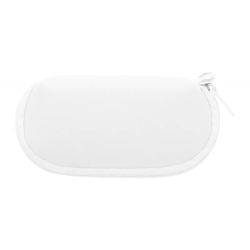 PrintSun Zip personalizowane etui na okulary przeciwsłoneczne RPET - biały (AP716780-01)