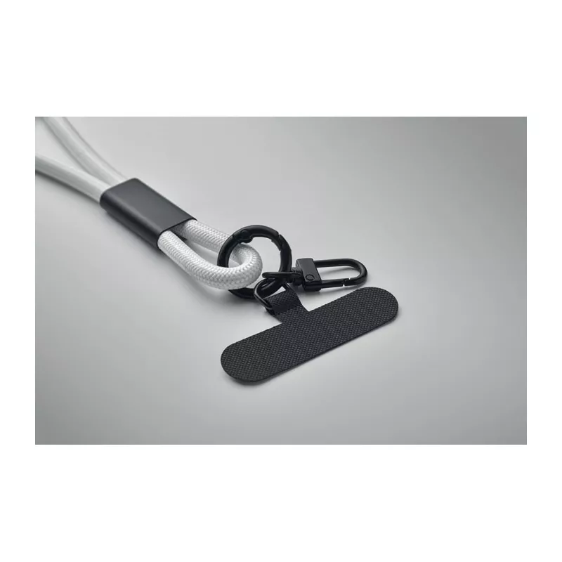 Smycz do telefonu z kablem 60W USB-C COCHARGE - Bialy (MO2618-06)