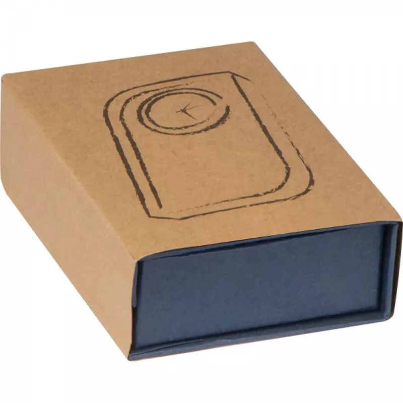 Szklany blok z zegarem GERALD - przeźroczysty (2750366)