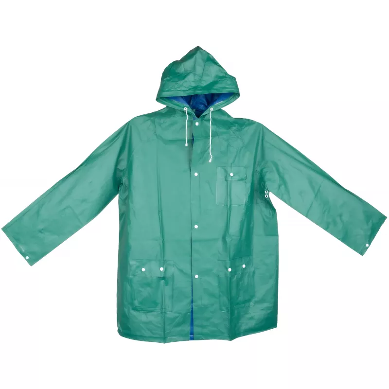 Płaszcz przeciwdeszczowy dwustronny NANTERRE - zielono-niebieski (920549)