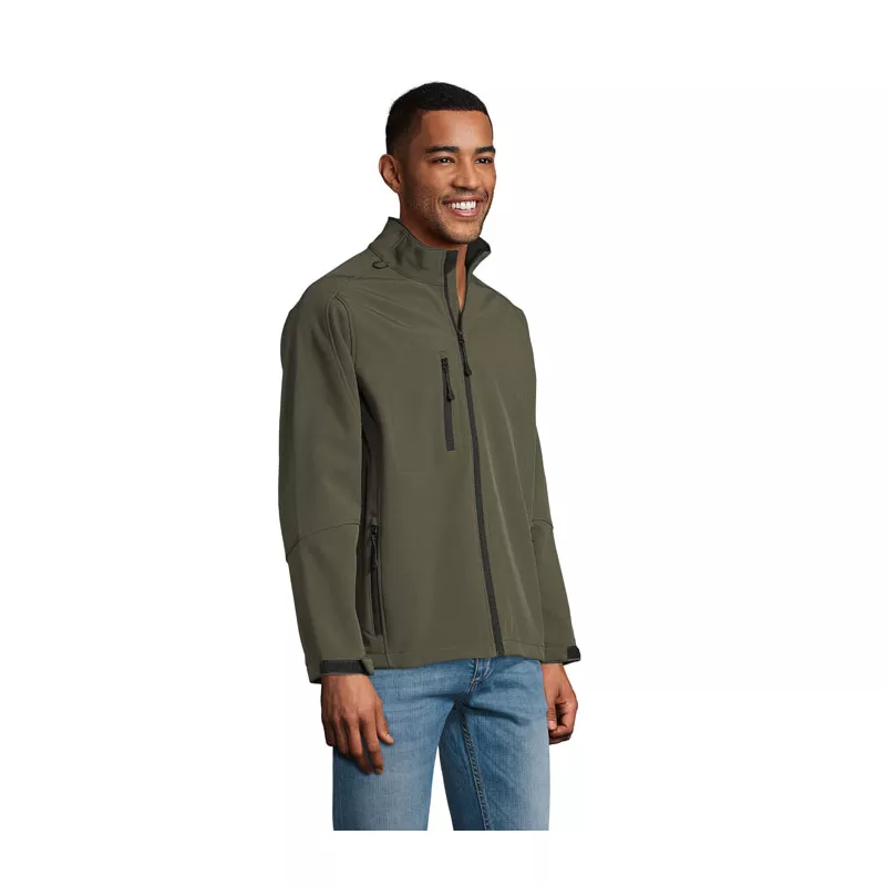 Softshell męski 3-warstwowy 340 g/m² Sol's RELAX - Army (S46600-AR)