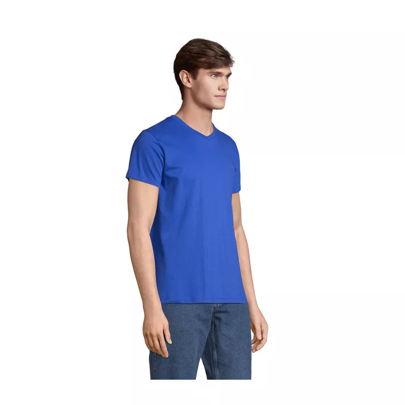Koszulka unisex z dekoltem w serek Sol's REGENT V - Niebieski (S04765-RB)