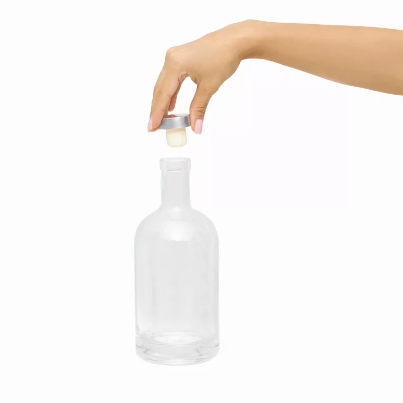 Szklana butelka PEARLY - transparentny (56-0304515)