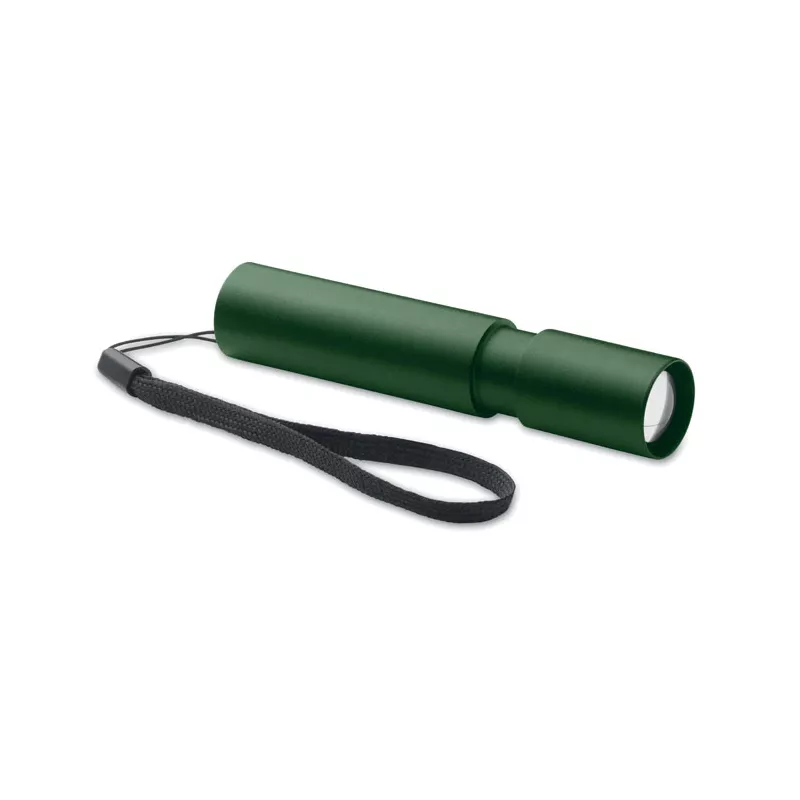 Latarka aluminiowa akumulatorowa z zoomem ALUMINATE - Ciemnozielony (MO2461-60)