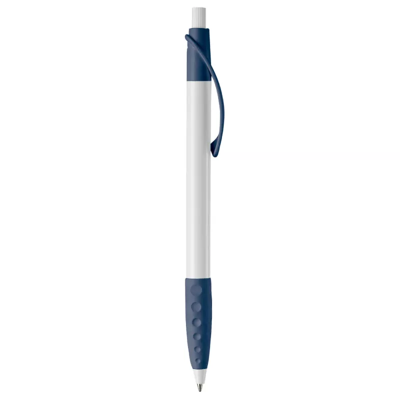 Długopis plastikowy (ABS) Cosmo - biało / ciemnoniebieski (LT87622-N0110)