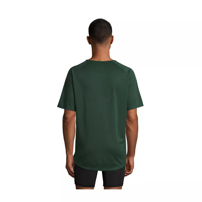 Koszulka sportowa męska raglan 140 g/m² Sol's SPORTY - Ciemno-Zielony (S11939-FG)