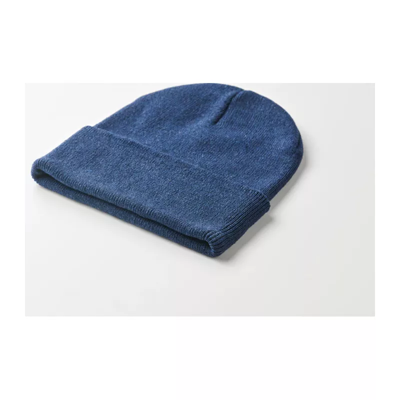 Czapka zimowa unisex z mankietem BEANIX - Niebieski (MO2705-04)