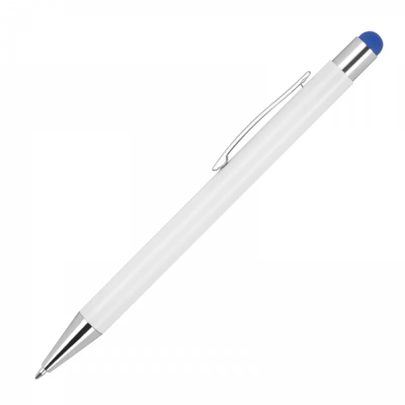 Długopis aluminiowy touch pen soft touch JEAN - niebieski (1323804)